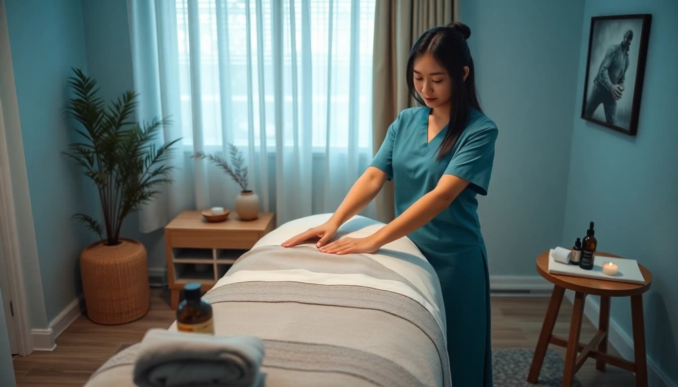 Experience the best 수원출장마사지 with a professional therapist in a calming home environment.