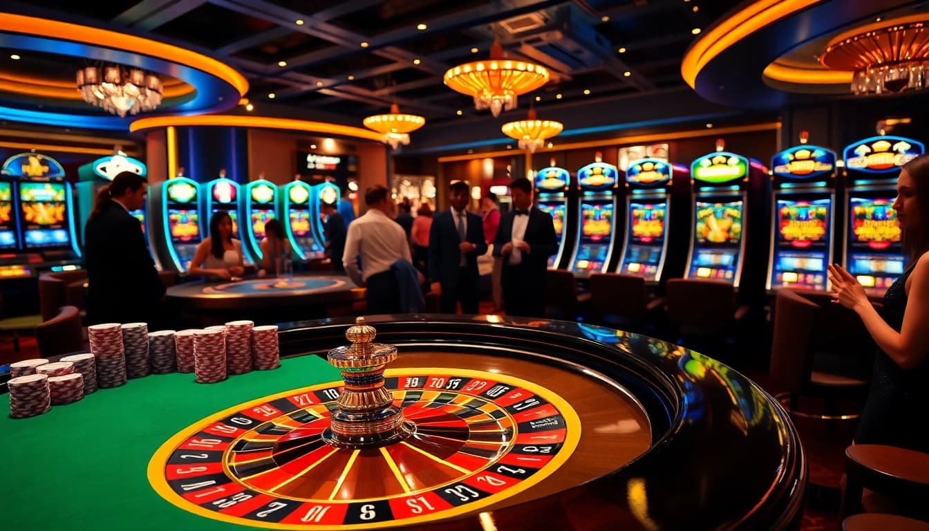 Engaging roulette game action at AE888 casino with vibrant poker chips and excitement.