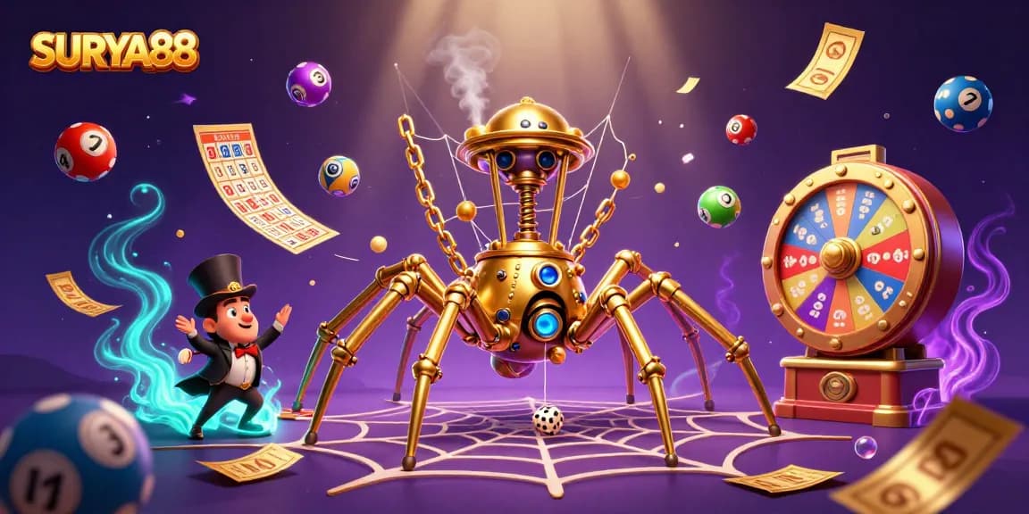 SURYA88 spins vibrant bingo fun with steampunk charm and dynamic lottery excitement.