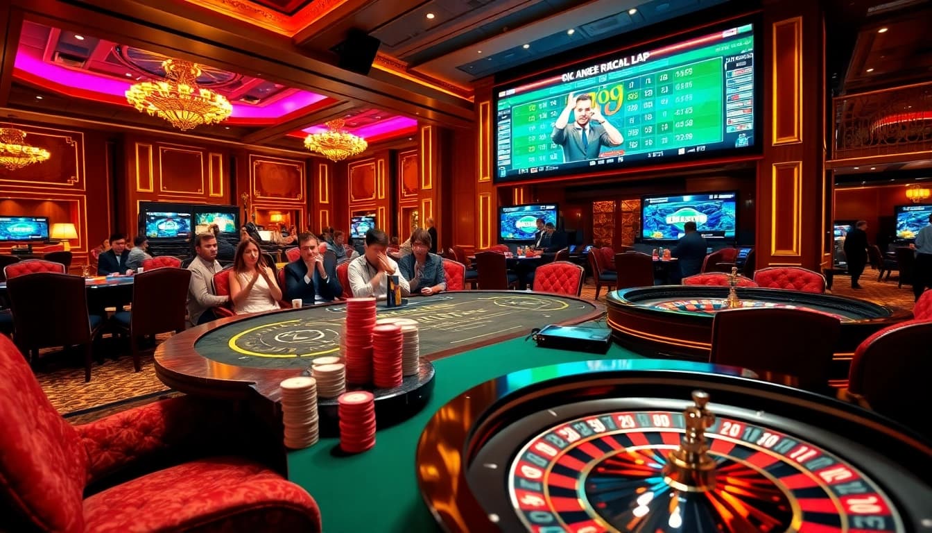Experience thrilling gameplay at rik vip with vibrant casino visuals and enthusiastic players.