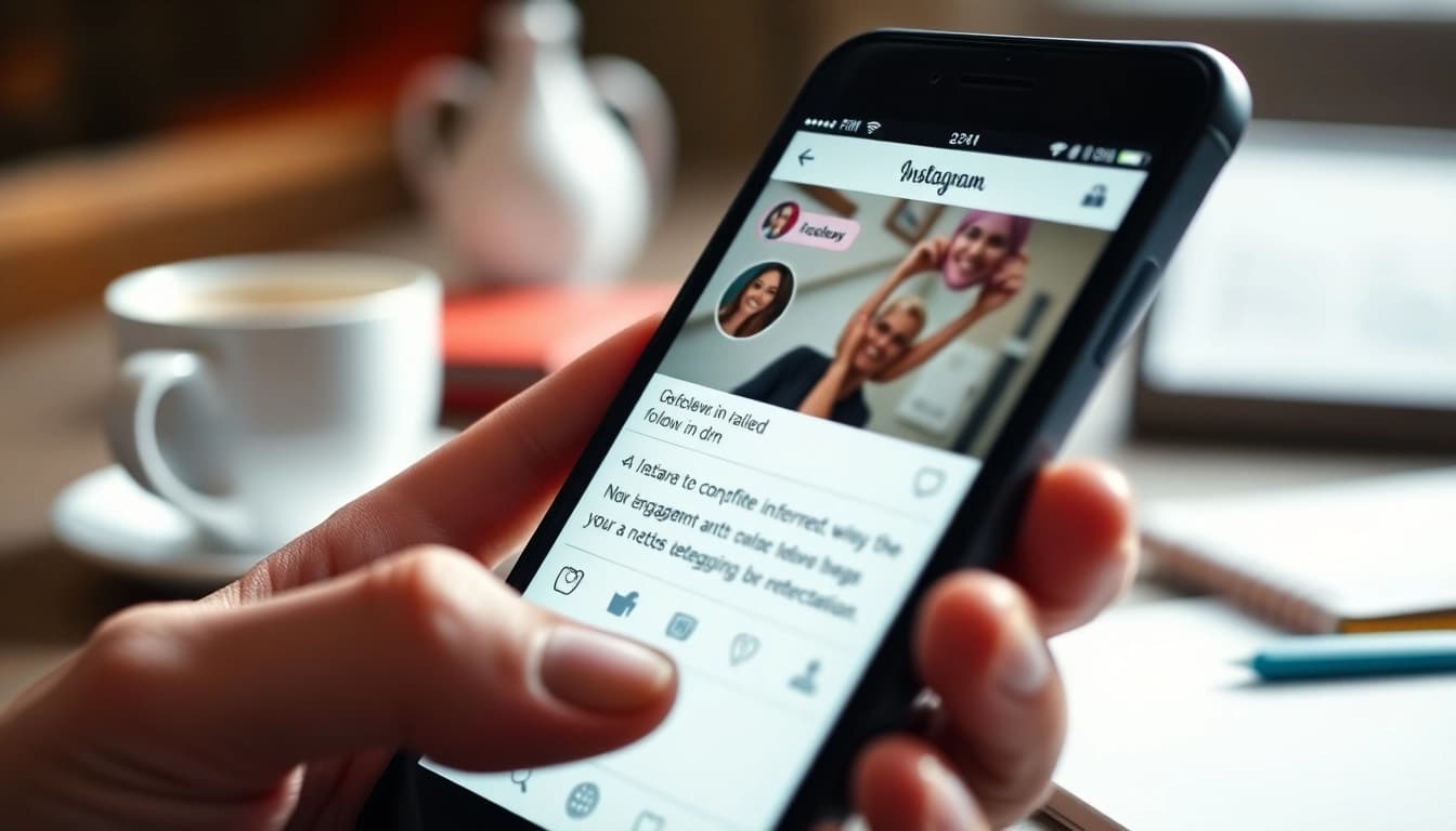 Engage users with follow in dm feature on social media platform illustrated on a smartphone.