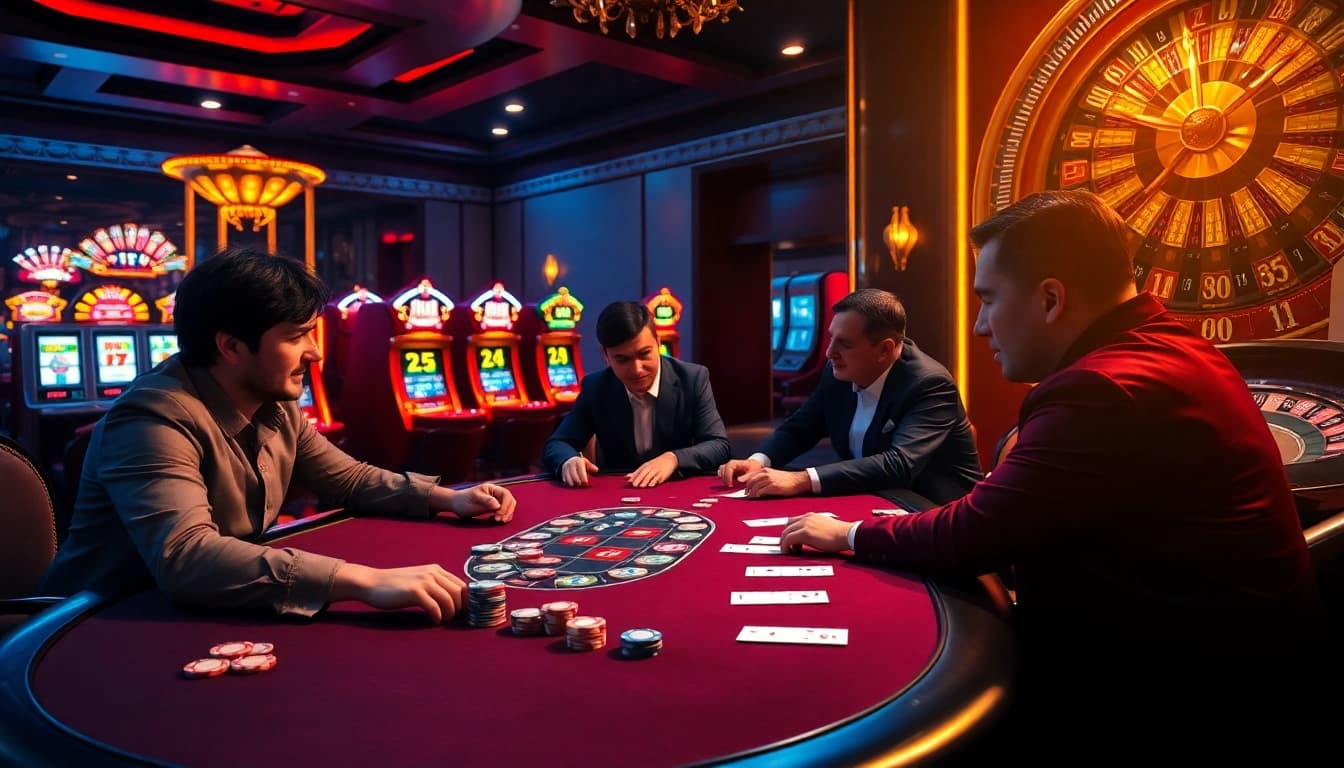 Experience high-stakes poker action at ok8386 with luxurious tables and vibrant atmosphere.