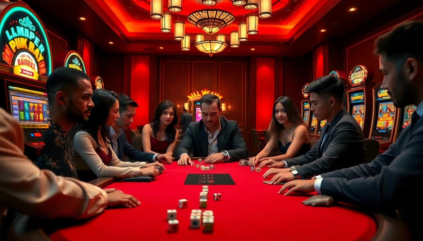 Experience the thrill of poker at MM88, where excitement and luxury meet in a vibrant casino scene.