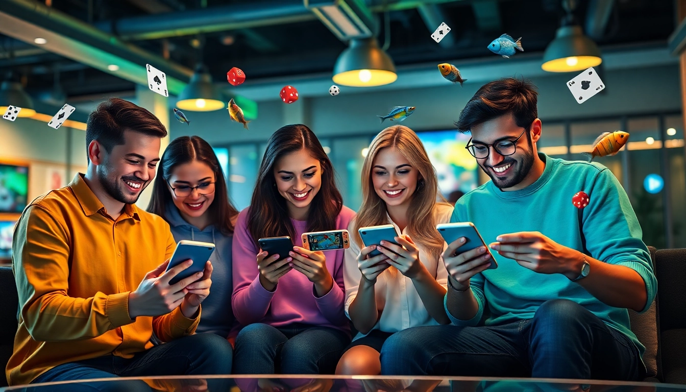 Engaging online gaming scene featuring MM88 com with diverse players enjoying thrilling gambling experiences.
