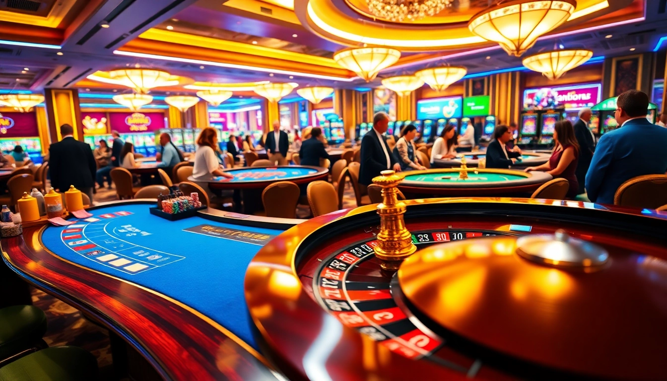 Menangkan dengan ARAHTOGEL di kasino yang ramai, penuh semangat dan warna.