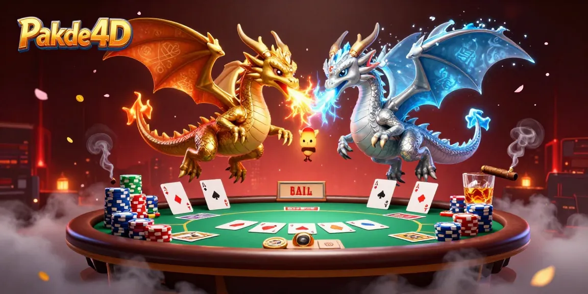 Experience thrilling gameplay on Pakde4D with dynamic dragons and an exciting poker ambiance.