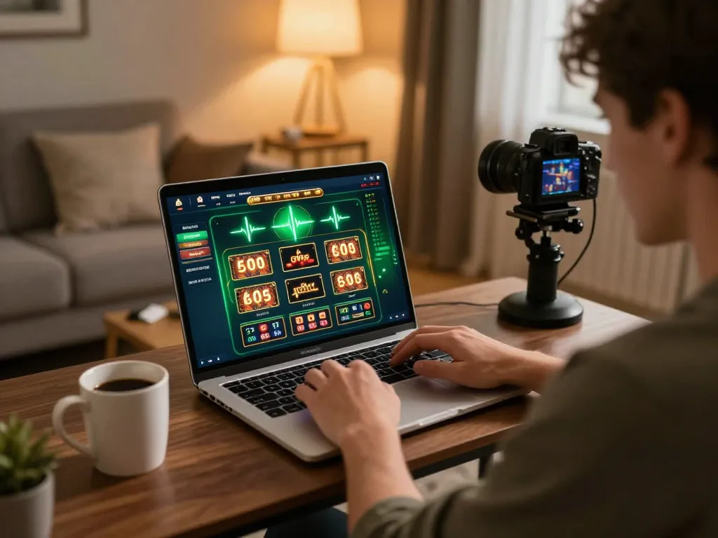 KONG88 gaming experience with a player focused on their online casino app at home.