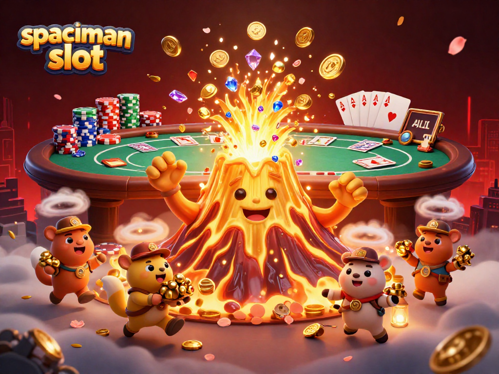 Spin to win big with spaceman slot, featuring vibrant 3D characters and dynamic casino elements.