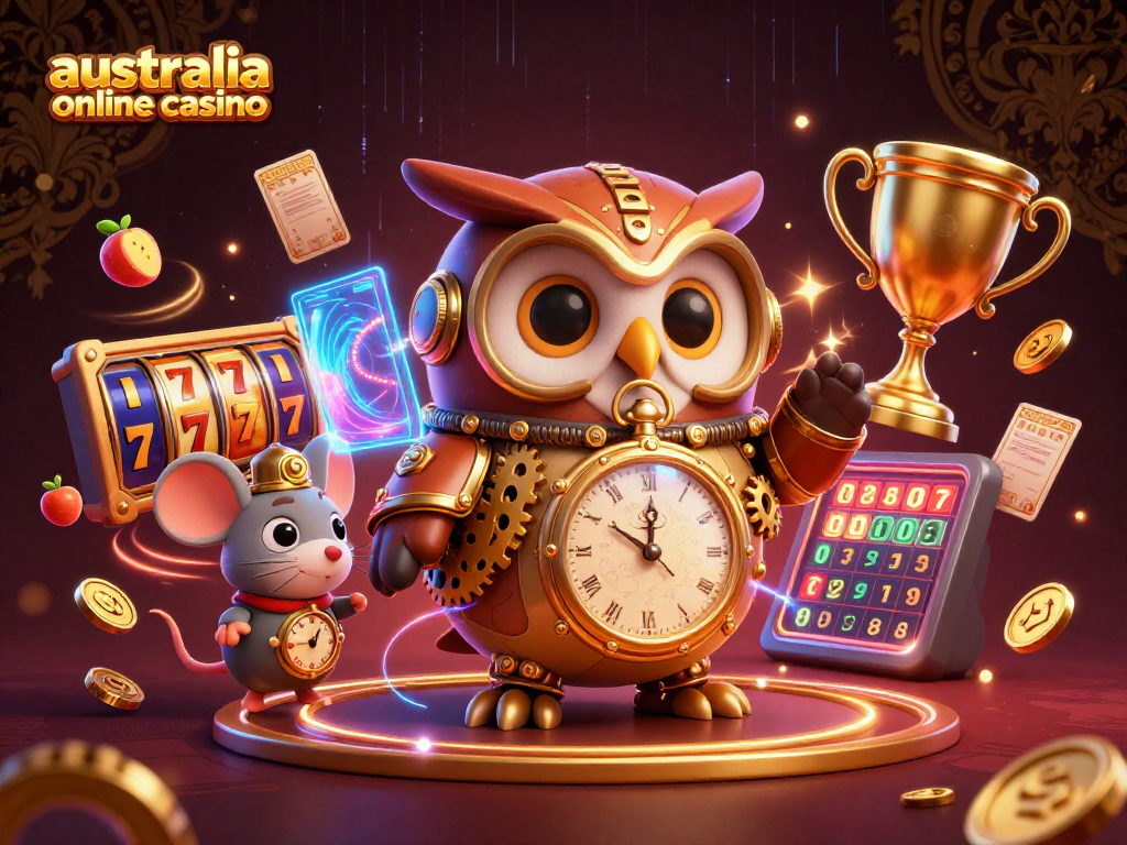 Experience thrilling gameplay at the australia online casino with vibrant 3D characters and dynamic casino elements.