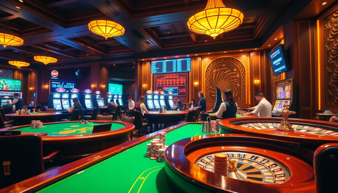 Experience the thrill of gaming at NV Casino with vibrant tables and dynamic players.
