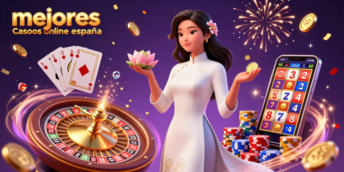 Engage with mejores casinos online españa through exciting 3D illustration showcasing various gaming elements and characters.