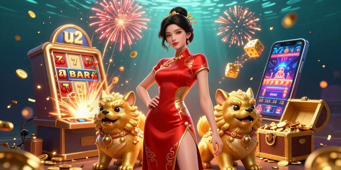 Engage with U2 Casino's exciting gameplay and thrilling jackpots in a vibrant 3D scene.