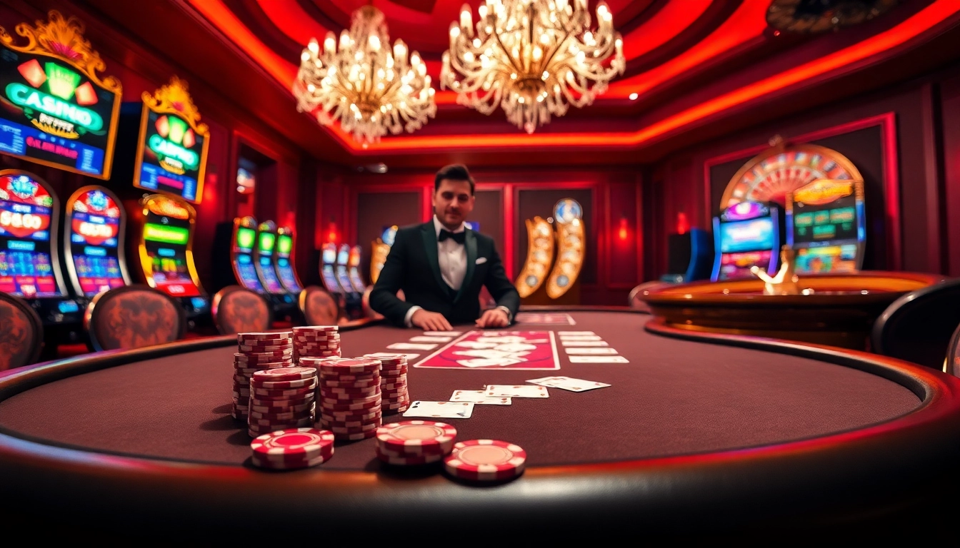 Experience the thrill of high-stakes poker at B52club with vibrant colors and luxurious casino elements.