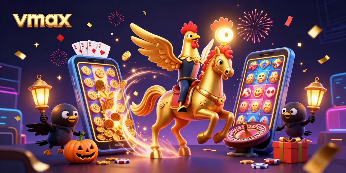 vmax players winning big in a vibrant midnight casino with thrilling elements and dynamic action