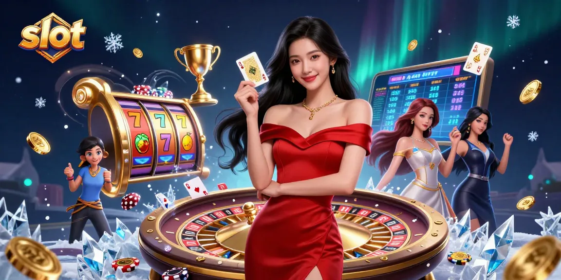Spin and win exciting slot games featuring jackpot reels, poker chips, and vibrant casino elements.