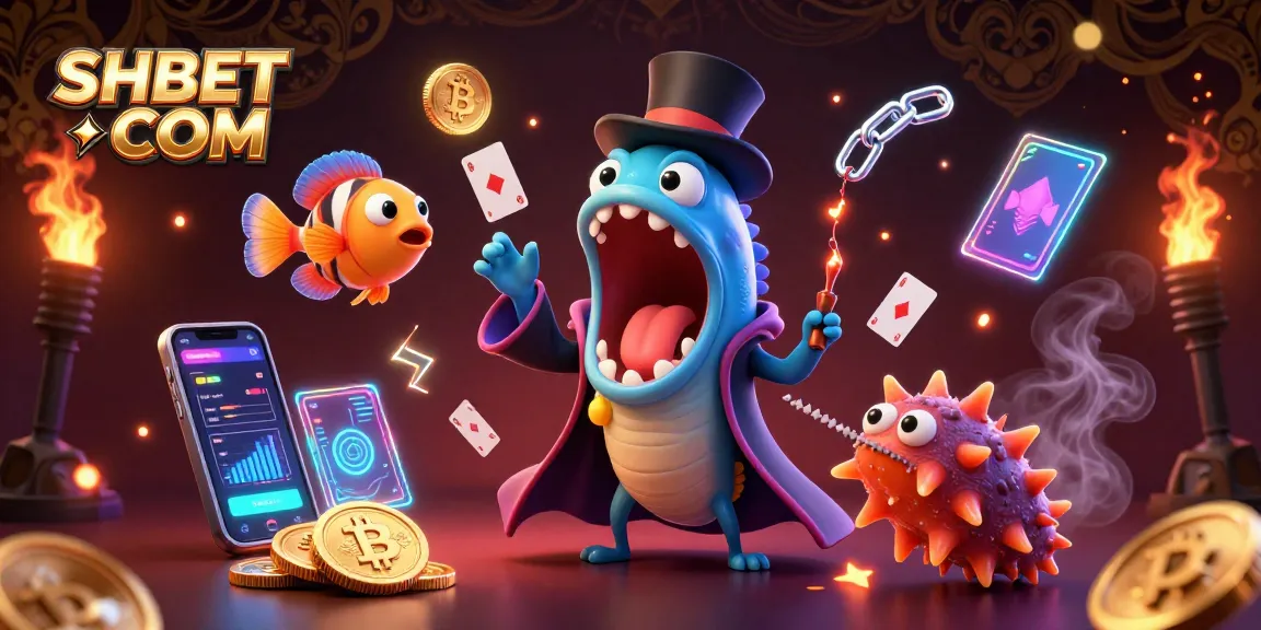 Experience magical card tricks and crypto coins with SHBET COM in a vibrant undersea casino.