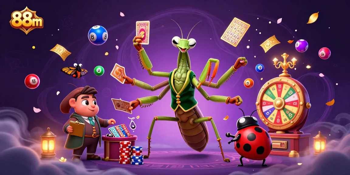 Experience the excitement of 88m with a vivid 3D illustration of a casino scene full of dynamic games.