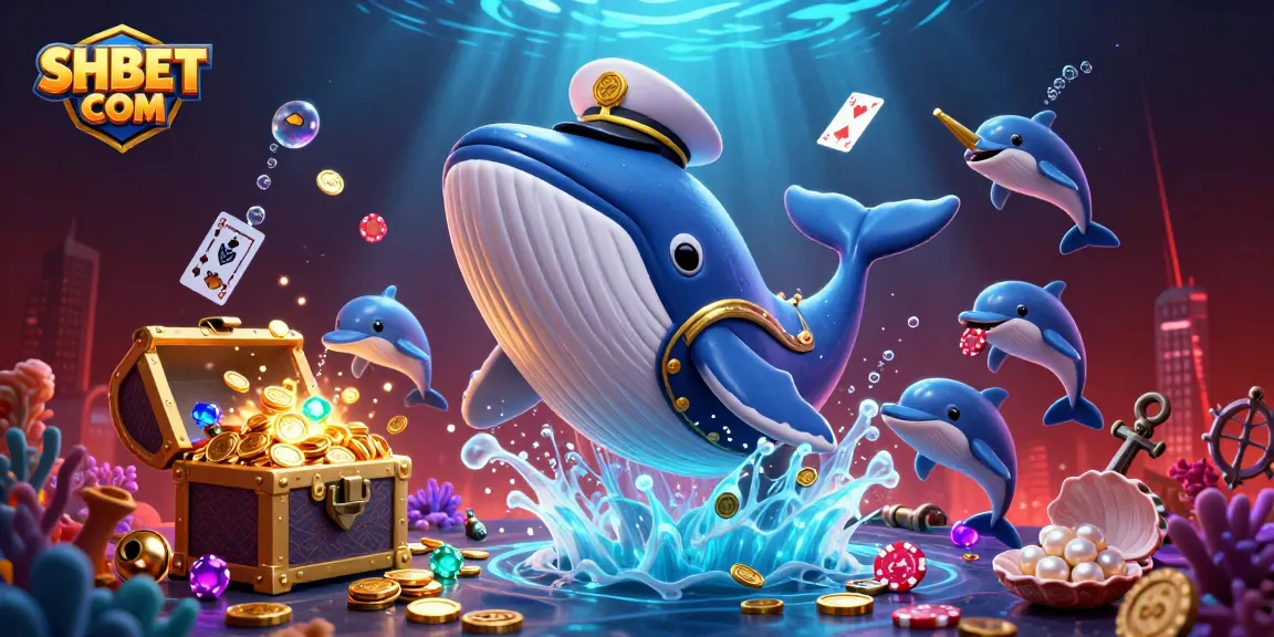 Experience thrilling gameplay at SHBET COM with a vibrant 3D casino illustration showcasing energetic characters.