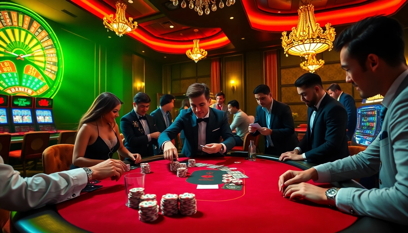 Experience the thrill of winning at https://33win5.it.com/ with exciting poker tables and vibrant casino elements.