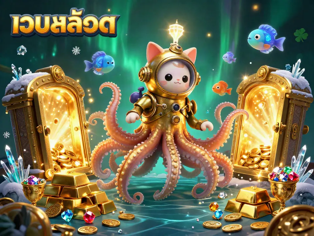 ฉากสล็อตเว็บตรงที่เต็มไปด้วยความสนุกสนาน ทองคำและอัญมณีล้อมรอบ