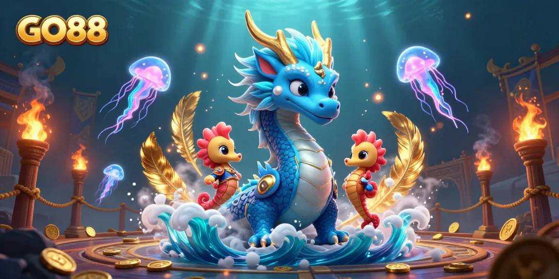 Engage with the captivating GO88 experience in an underwater casino fantasy scene filled with action and excitement.