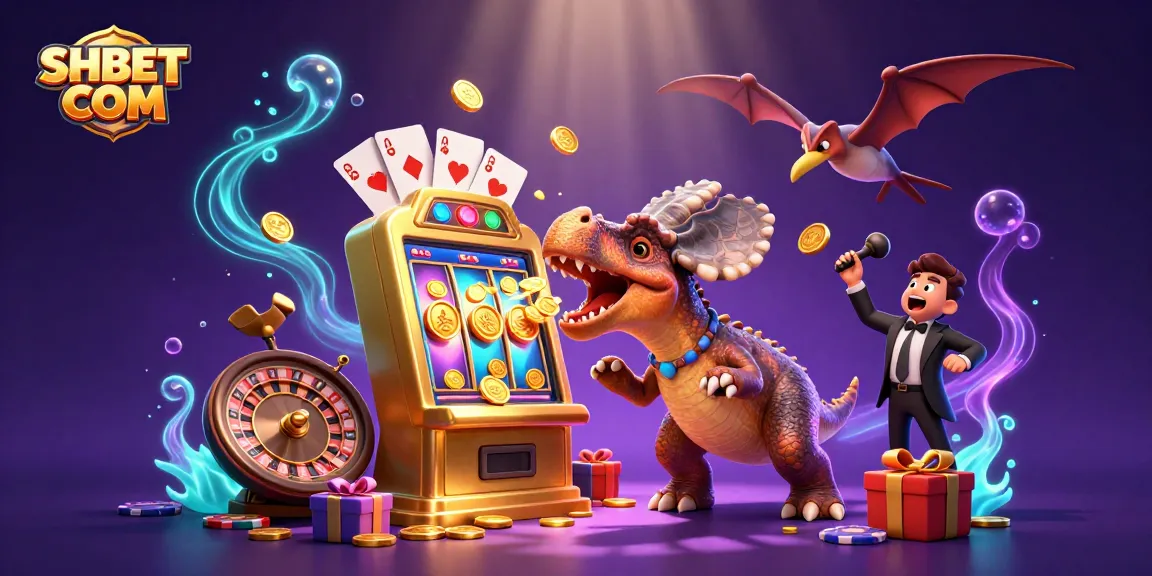 Experience thrilling excitement at SHBET COM with a Pachycephalosaurus hitting the jackpot at a slot machine