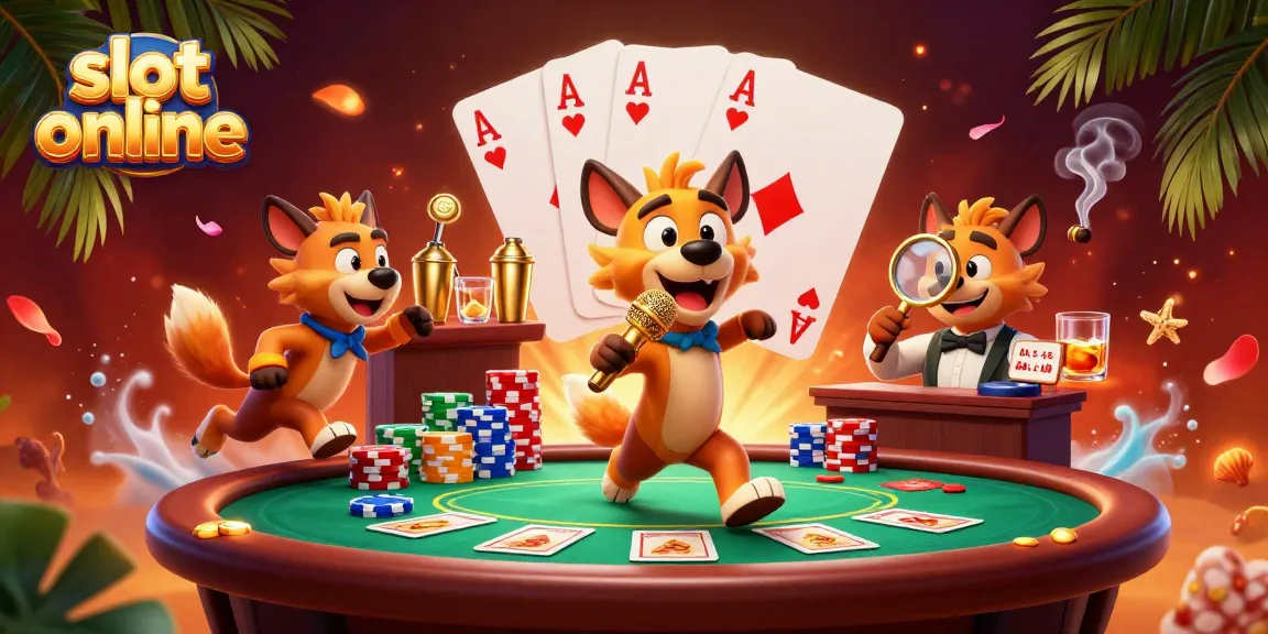 Permainan slot online seru dengan hyena komedi di klub kasino, jackpot menanti!