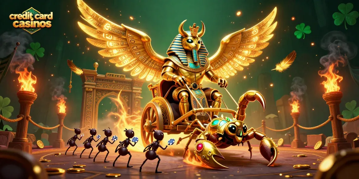 Experience thrilling gameplay at credit card casinos featuring dynamic gaming elements and characters.