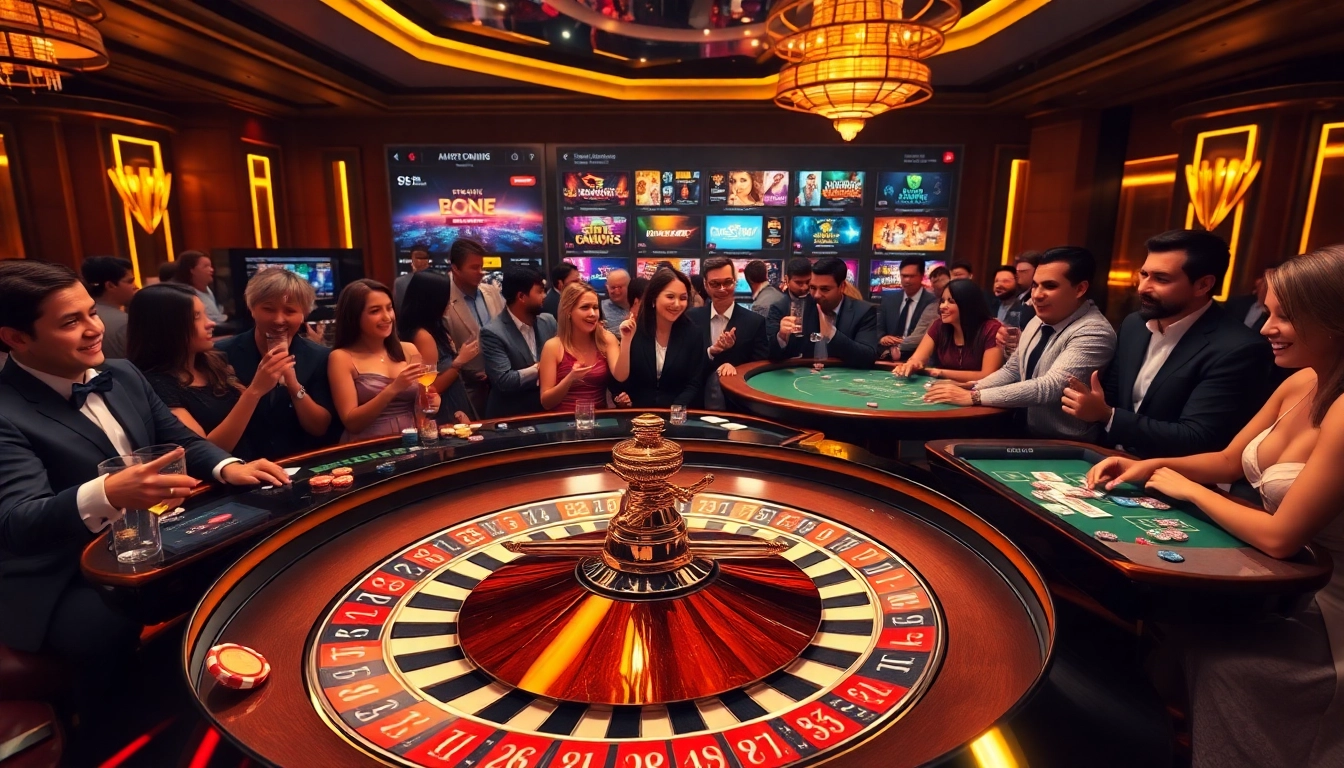 Experience high-stakes excitement with S8 at the luxurious casino featuring roulette and poker games.