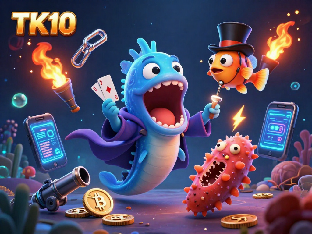 Catch impressive wins with TK10's underwater gambling adventures featuring vibrant sea creatures and thrilling game elements.