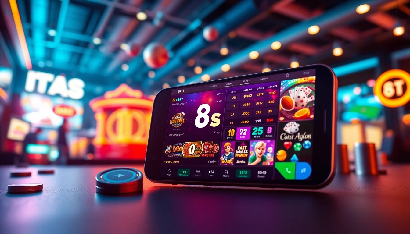 Dynamic online betting scene illustrating the excitement of 8s bet with vibrant visuals and modern interface.