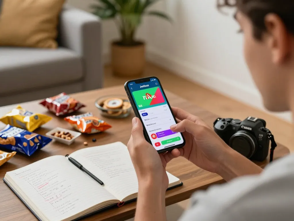 Engaging with the Jeetbuzz betting app for live sports betting in a cozy living room.