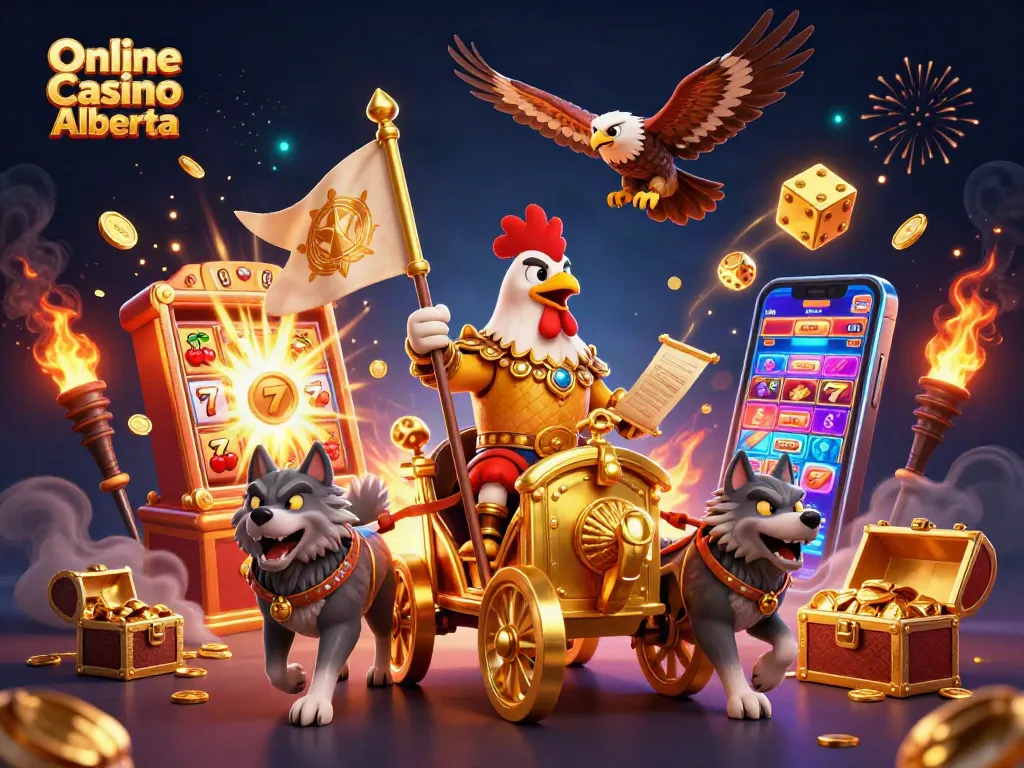 Experience the thrill of Online Casino Alberta with dynamic 3D casino characters and exciting game elements.