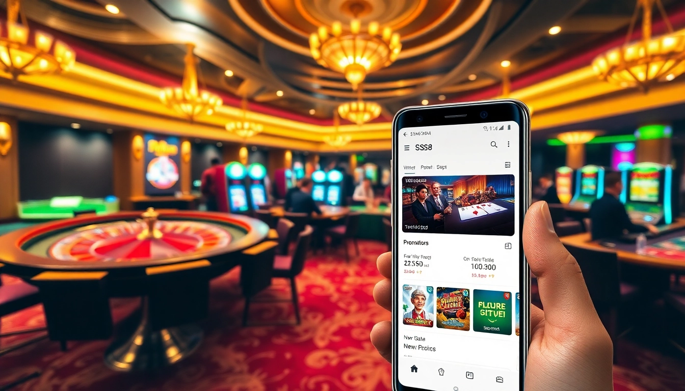 Experience the S8 app for thrilling casino games at a vibrant gambling table.