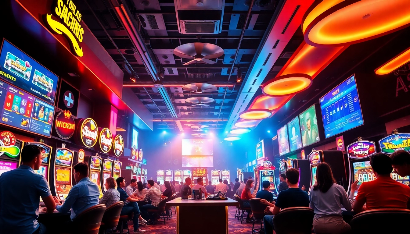 Engaging online gambling experience at https://c168.design/, showcasing vibrant casino games and a lively atmosphere.