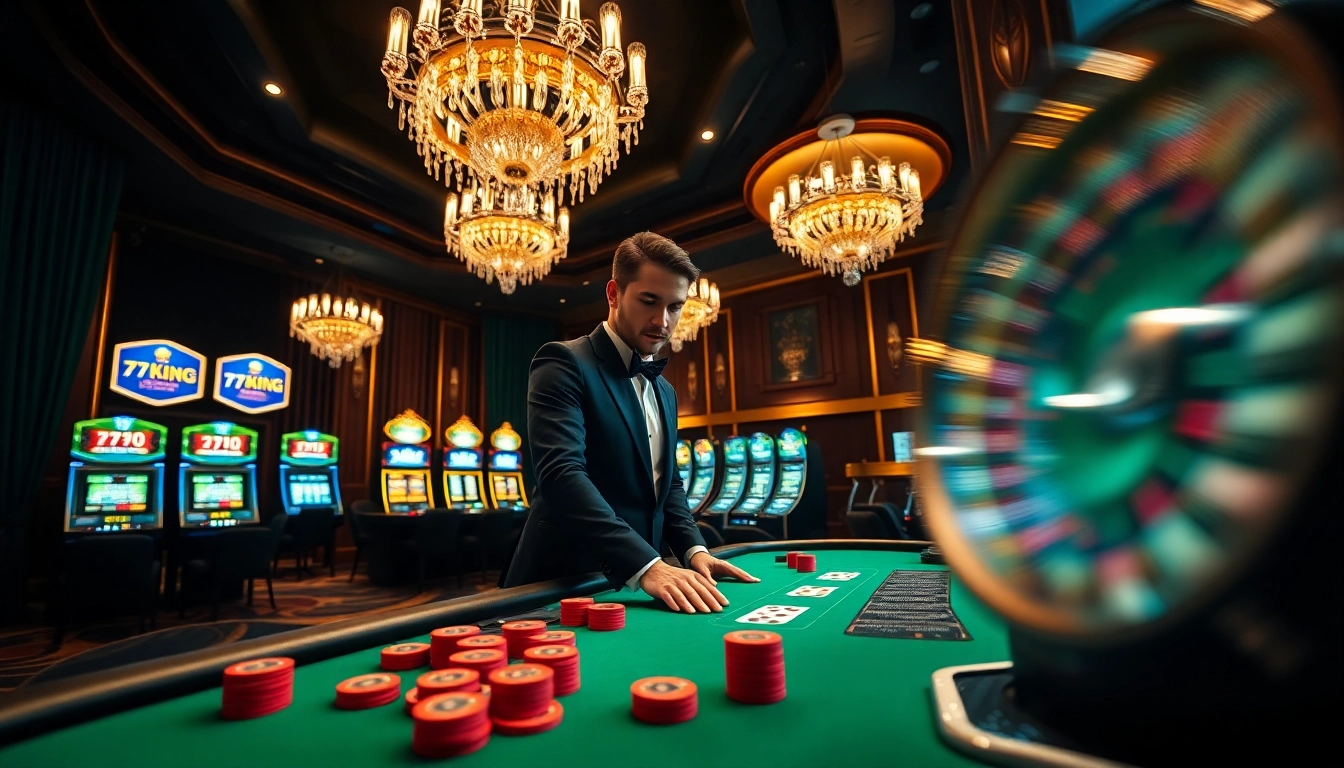 79king premium casino scene with poker, chips, and roulette wheel for an immersive gambling experience