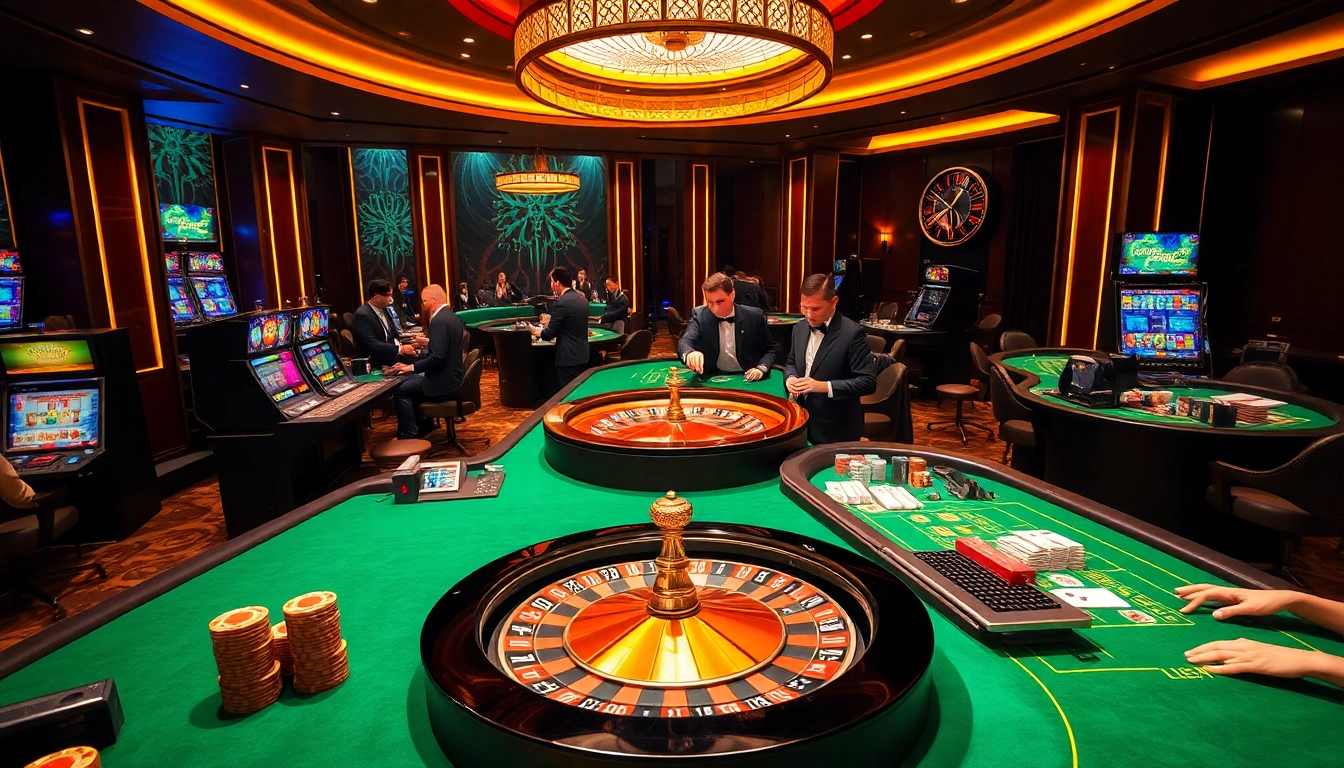 Experience the excitement of new 88 in a vibrant casino scene with poker chips and a spinning roulette wheel.