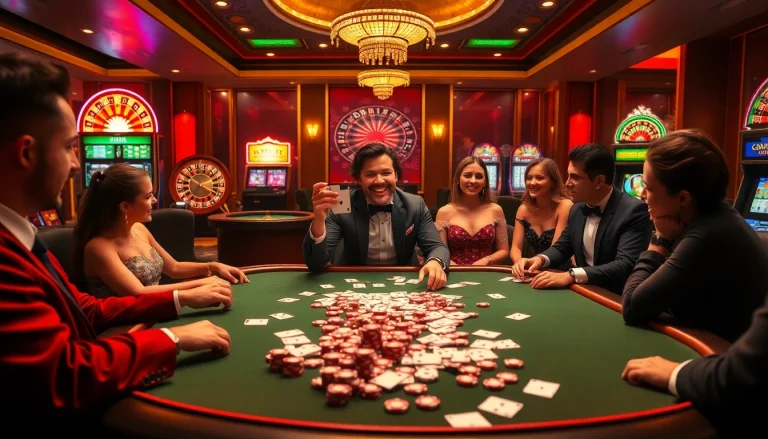 Experience the thrill of winning at F8BET's luxurious casino with engaging card games and vibrant slot machines.