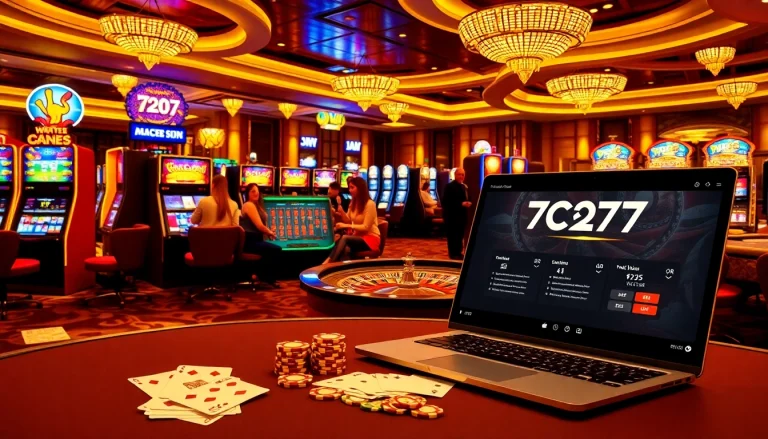 Experience thrilling action at 7C77 Casino with vibrant slots and engaging poker games.