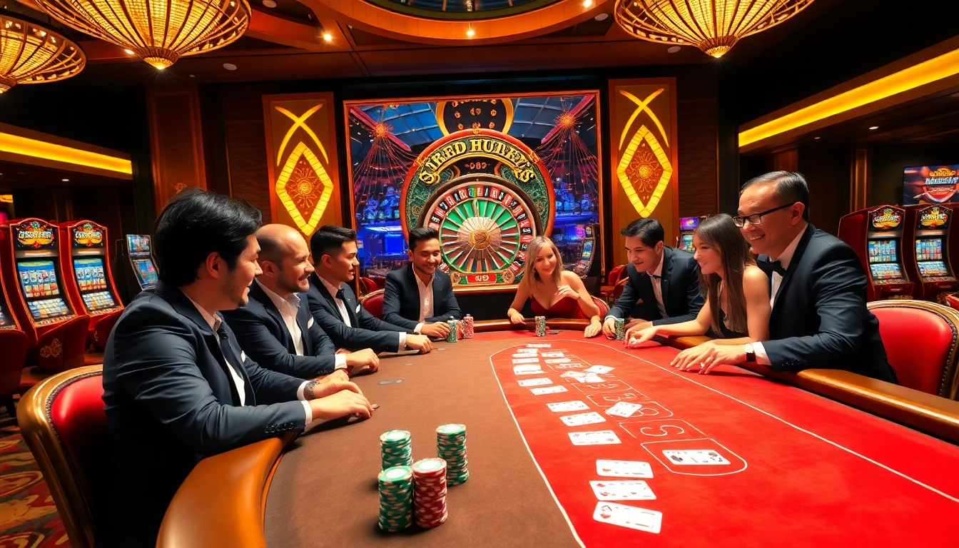 Experience the thrill of gambling with MM 88 at a vibrant casino table filled with excitement.