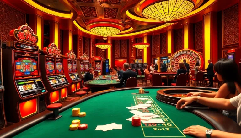 Experience the thrill of 슬롯사이트 with vibrant casino tables, colorful chips, and players in action.