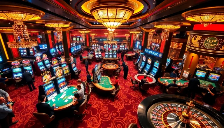 Players enjoying their luck at gg88 tables in a vibrant casino environment.