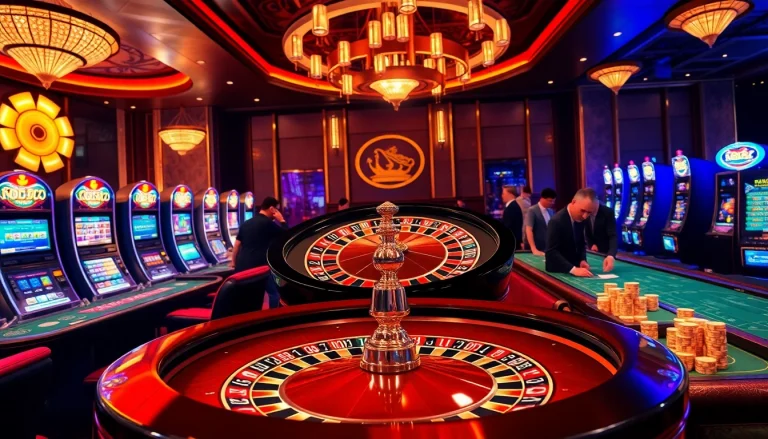 Experience thrilling gameplay at God345 with vibrant casino tables and engaging players.