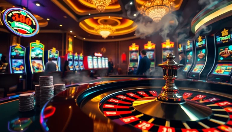 Players engaged in an exciting game at new 88 casino with vibrant lights and thrilling atmosphere.