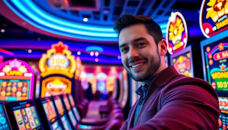 Mendapatkan slot maxwin dengan kegembiraan di mesin slot berwarna-warni di kasino.