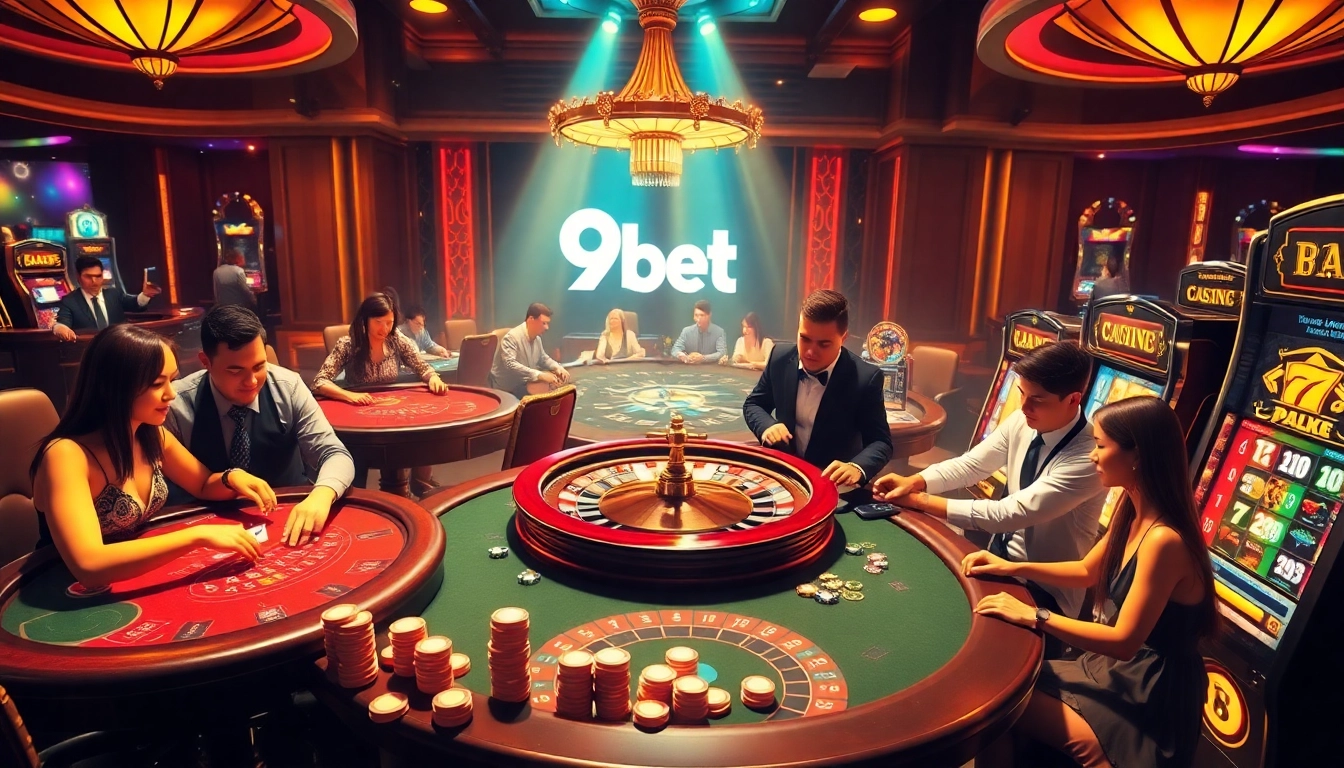 Experience the excitement of gambling at 9bet with vibrant casino games and luxurious ambiance.