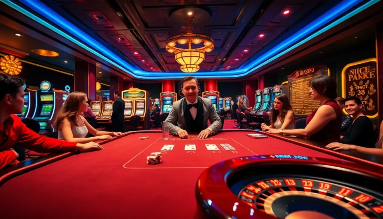 Experience the thrill of MM 88 with high-stakes gaming at a luxurious casino table.