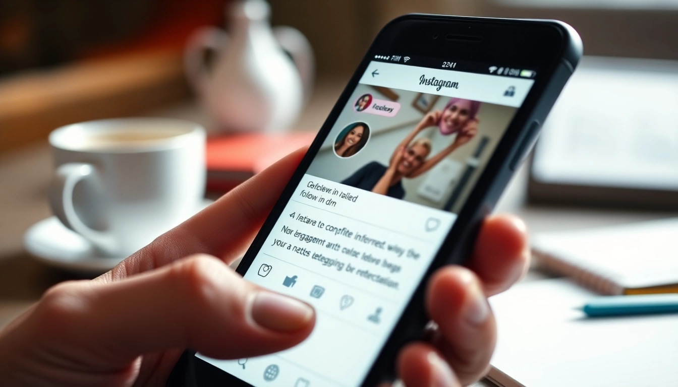 Engage users with follow in dm feature on social media platform illustrated on a smartphone.