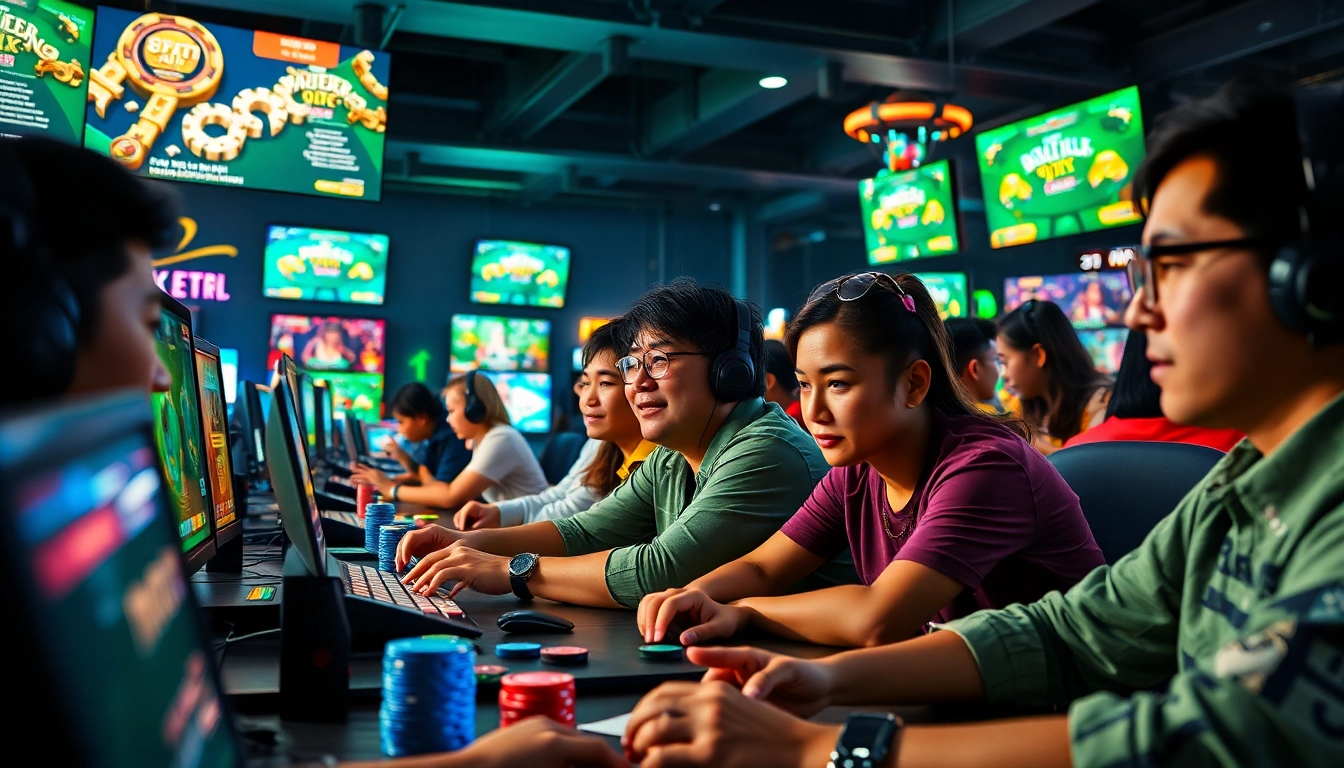 Pemain yang terlibat menikmati permainan online di joinyuk.net, menunjukkan kepercayaan dan kegembiraan.