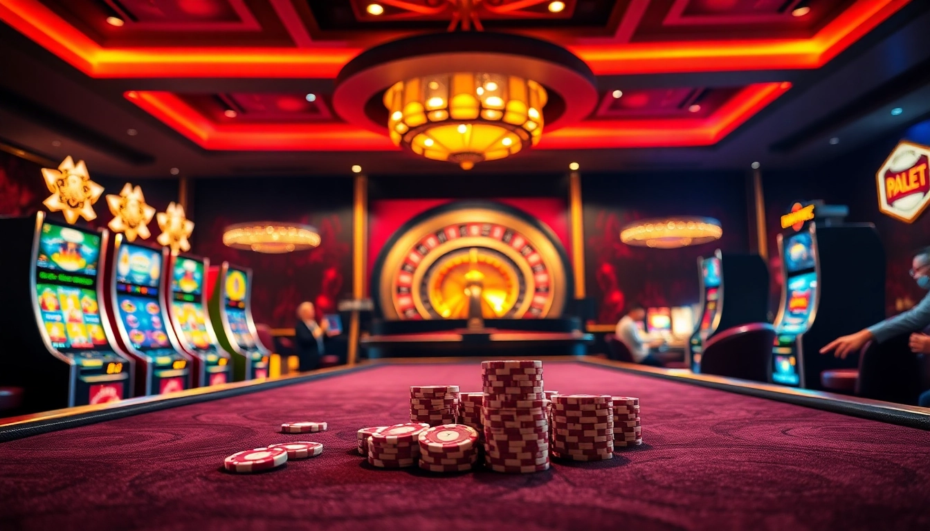 Experience the thrill of gaming at 22bet.style with vibrant casino tables and exciting slot machines.